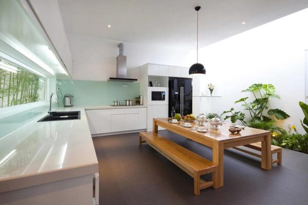 Mẫu 5: Phòng bếp với thiết kế đơn giản, tinh tế